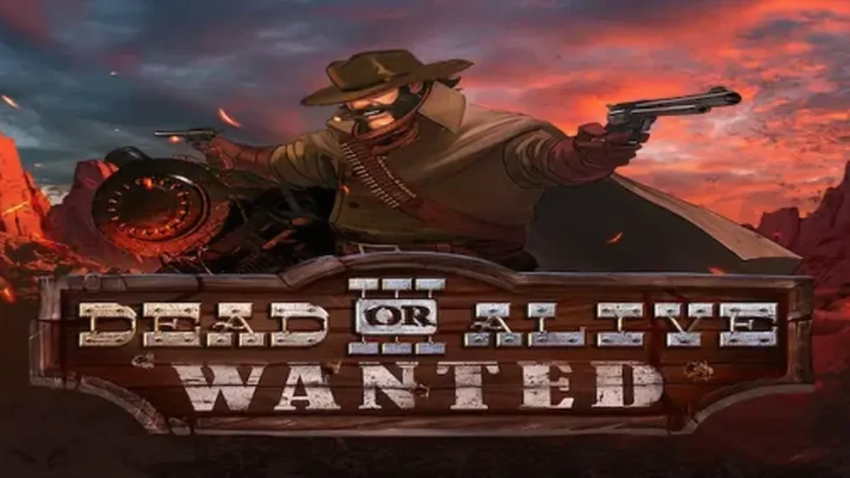 Tampilan visual slot Dead or Alive 3 Wanted dengan tema Wild West yang intens